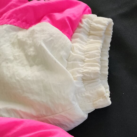 Vintage Ocean Pacific OP Pink & White Puffer Jacket Women's Size Large - X-Large - Picture 11 of 16